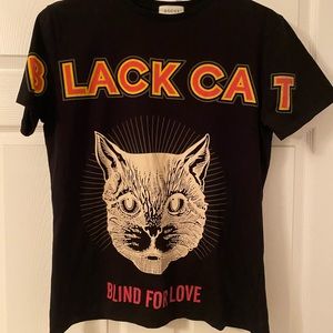 “Gucci” Black Cat T-shirt.